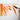 Fuumuui Professional Sable Watercolor Brush demonstrating various orange strokes on Fuumuui watercolor paper.