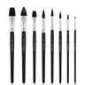 Ensemble de 8 pinceaux professionnels en écureuil pour aquarelle Fuumuui de différentes formes et tailles