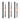 3-piece dual-tip professional squirrel watercolor brush set, various shapes and sizes from liner to dagger.