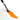 Fuumuui professional sable watercolor brush painting a vibrant orange stroke.