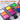 Fuumuui 9-Color Watercolor Powder Set in a travel-friendly case, with a brush activating vivid green, yellow, pink, and purple high-impact pigments, perfect for illustration and journaling.