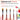 FUUMUUI Art Supplies 5-piece dual-layer synthetic flat grainer brush set for watercolor and acrylic painting, featuring flat tips and dual-layer bristles in sizes 2, 4, 6, 8, and 10.