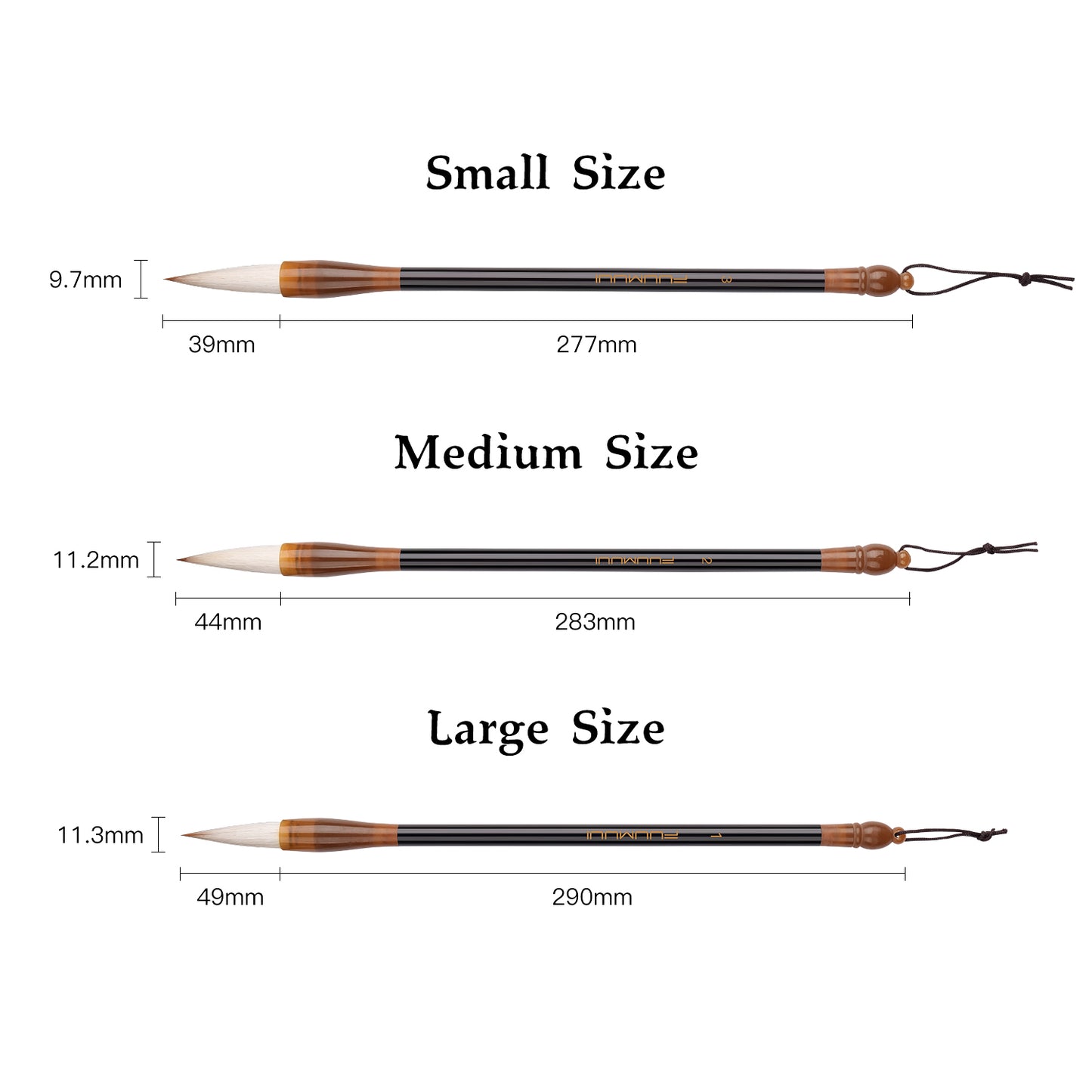 Fuumuui professional calligraphy brush for watercolor, ink painting