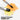 Fuumuui professional synthetic squirrel hair bamboo paint brushes (round and flat) making smooth yellow and orange watercolor strokes, highlighting good water absorption and no shedding for watercolor, acrylic, gouache painting.
