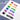 Fuumuui 48 Color Watercolor Paint Set showcasing vibrant red, yellow, green, blue, magenta, and black individual watercolor pans with their corresponding pure color swatches on white paper.