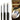 Fuumuui 3Pcs Professional Dry Brushes with extra dense core and specialized round heads in varying sizes.
