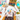 Fuumuui 8pcs Professional Watercolor Brushes in use by an artist painting vibrant abstract art with a watercolor palette.