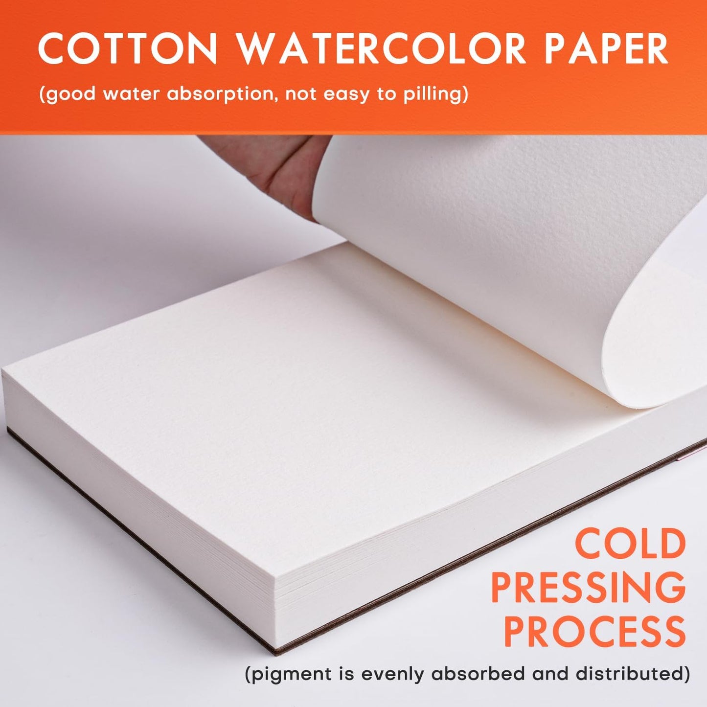 Fuumuui 100% Cotton Watercolor Paper Journal 4x6