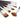 Ensemble de 7 pinceaux aquarelle professionnels Fuumuui présentant 5 formes uniques : pointes rondes, plates, à filbert, en éventail et de détail.