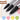 Fuumuui 10-teiliges professionelles synthetisches Eichhörnchen-Aquarellpinsel-Set für Künstler, das Funktionen wie hohe Absorption, überlegene Kontrolle, gleichmäßigen Fluss und Federungsgleichgewicht präsentiert.