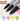 Fuumuui 10-teiliges professionelles synthetisches Eichhörnchen-Aquarellpinsel-Set für Künstler, das Funktionen wie hohe Absorption, überlegene Kontrolle, gleichmäßigen Fluss und Federungsgleichgewicht präsentiert.
