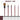 Fuumuui professional 5Pcs synthetic goat mixed hair water color paint brush set size chart, detailing overall length, hair length, and hair width for flat, round, and detail brushes, also applicable for pottery, acrylic, and gouache.