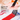 Size 50 wide synthetic nylon hair brush applying thick red acrylic paint. High-quality resilient flat brush for oil paint or acrylic wash, perfect for professional artists and beginners seeking large surface coverage.