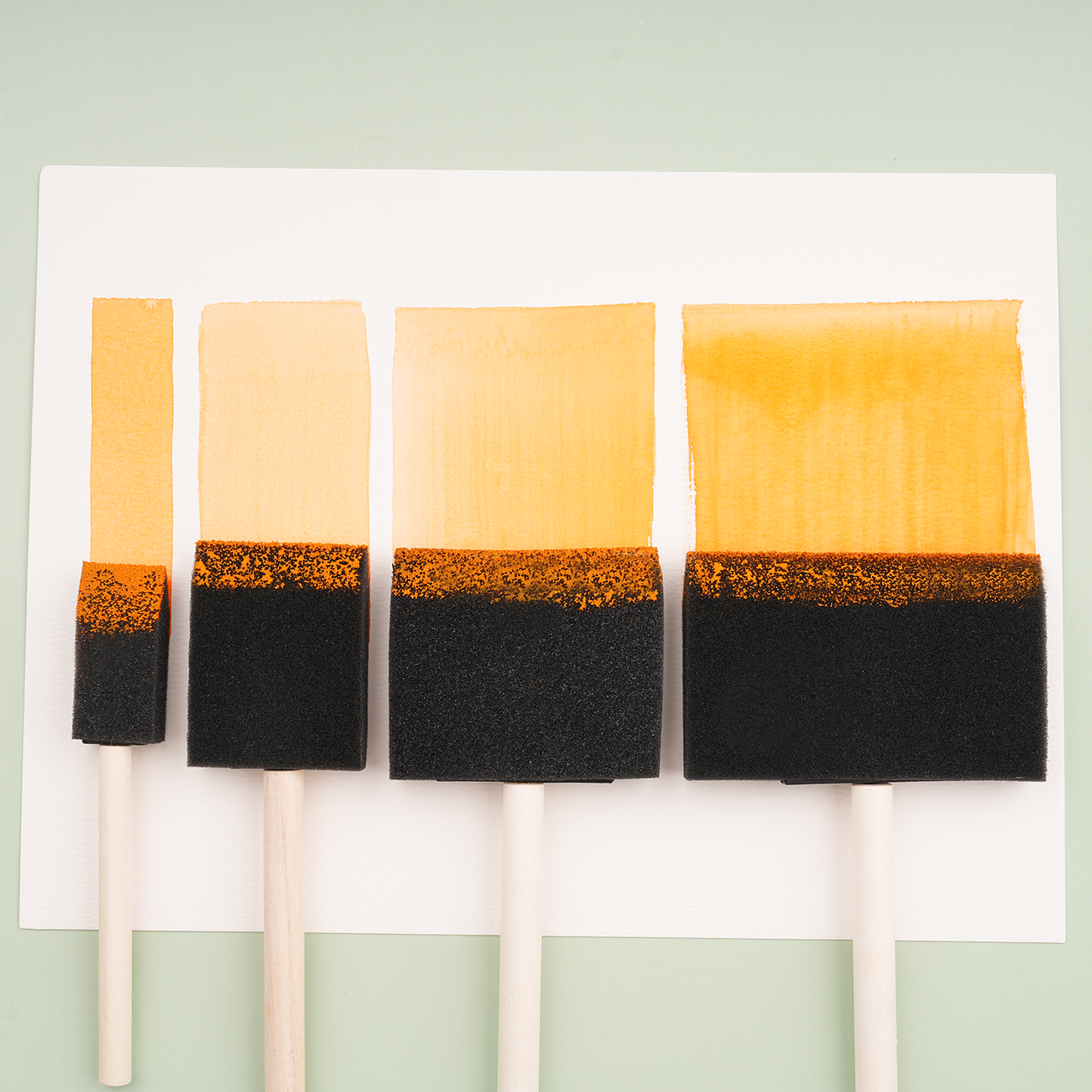 Multipurpose Sponge Paint Brushes – Set of 6 for blending, texture and calm creative moments