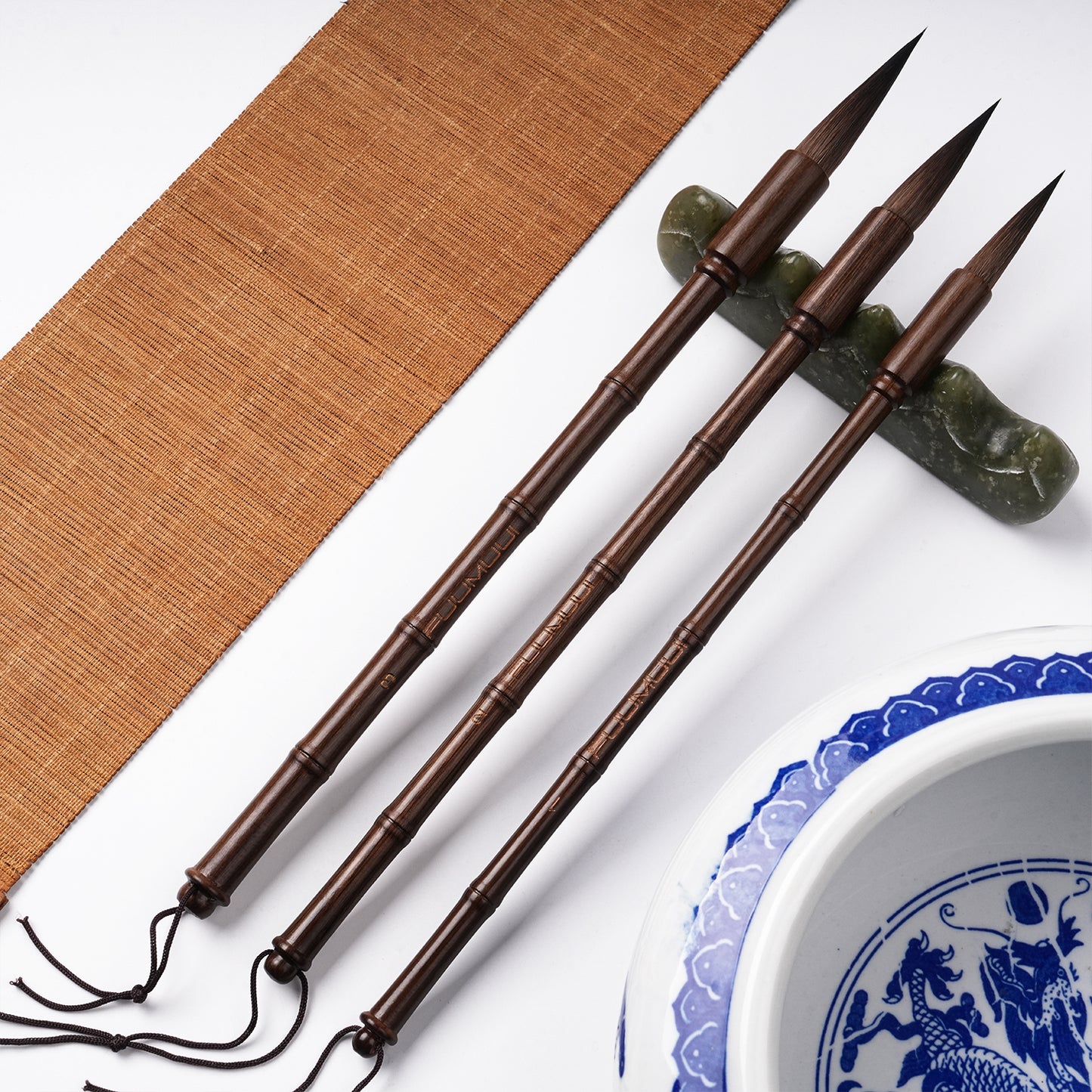 Fuumuui Professional Calligraphy Brush, Bamboo Section, Suitable for Watercolor