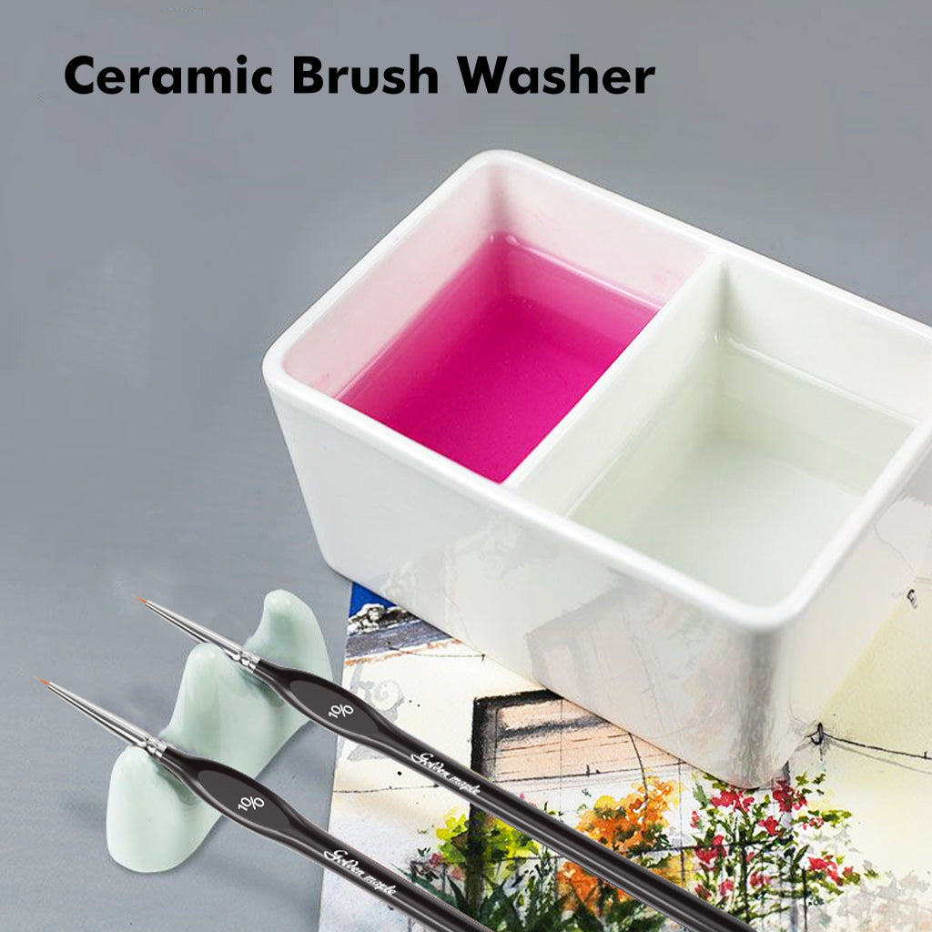 Fuumuui Ceramic Paint Brush Wash Bowl