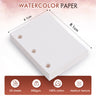 20 sheets of 100% Cotton Watercolor Paper, 6.1 x 8.1 cm, 300gsm (140lb) with medium texture cold press finish. Punched refill paper for small travel sketchbook or pocket art projects.