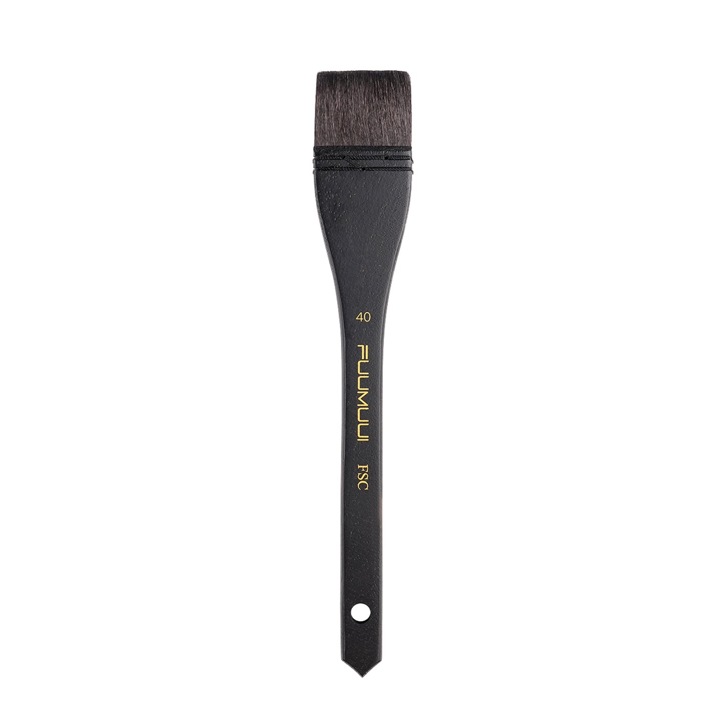 Fuumuui 5pcs Squirrel Hair Hake Brushes Flat Watercolor Brushes