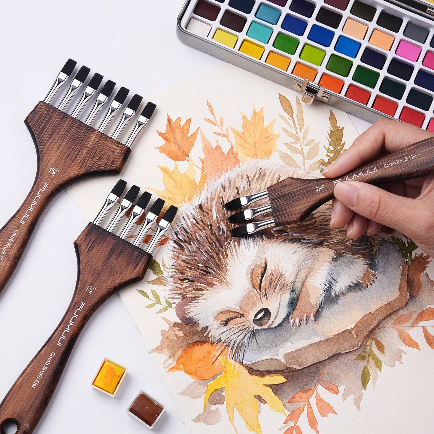 Fuumuui Multi-Head Nylon Comb Brush – Your Ideal Tool for Textures and Special Effects