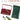 Fuumuui 24-well aluminum paint palette burgundy red travel set with green carrying pouch.