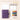 Complete portable watercolor sketchbook kit in purple large size with palette, paper, and brush.