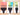 Fuumuui Multi-Head Synthetic Nylon Comb Brush set in 1 5/8, 1 1/4, and 3/4 inch sizes. Specialized watercolor and acrylic paint brush for textures and special effects for professional artists and beginners.