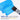Flat wash watercolor brush laying down a broad blue wash on textured paper for landscape painting.