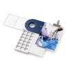 Fuumuui folding watercolor palette box displayed open with an attached painting card.