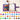 Fuumuui purple large watercolor travel sketchbook set showing 36 color paint swatches and rabbit artwork.