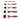 Fuumuui 4pcs animal hair flat brush set size chart detailing 20mm, 30mm, 40mm, and 50mm bristle widths with wooden handles for art supplies.