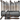 Fuumuui professional acrylic and oil paint brush set with synthetic nylon bristles, including fan, filbert, liner, and detail brushes, plus a palette knife, large wash brushes, and a gray roll-up organizer case.