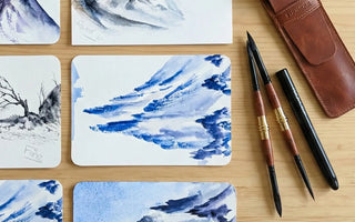 Recensione artista: Set di pennelli da viaggio a doppia punta Fuumuui 3pz