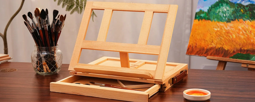 Boîtes de chevalet de table en bois portables de qualité