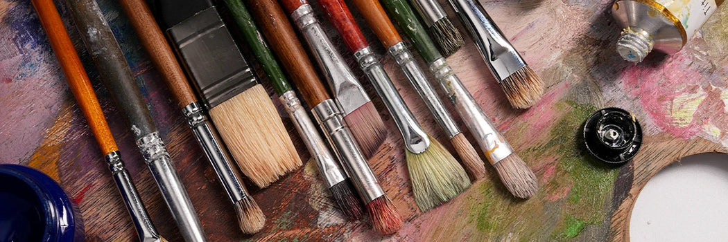 pinceaux peinture à l'huile