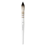 Fuumuui professional watercolor brush, size 10, with natural hair bristles and white handle.