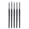 Fuumuui Art 5-piece silicone paint brush set for masking fluid, oil paint, and acrylic paint. Includes Angle, Flat, Point, Cup, and Cup Round shaper tools for professional artists and beginners.