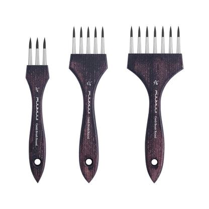 Fuumuui Multi-Head Nylon Round Comb Brush – Your Ideal Tool for Textures and Special Effects