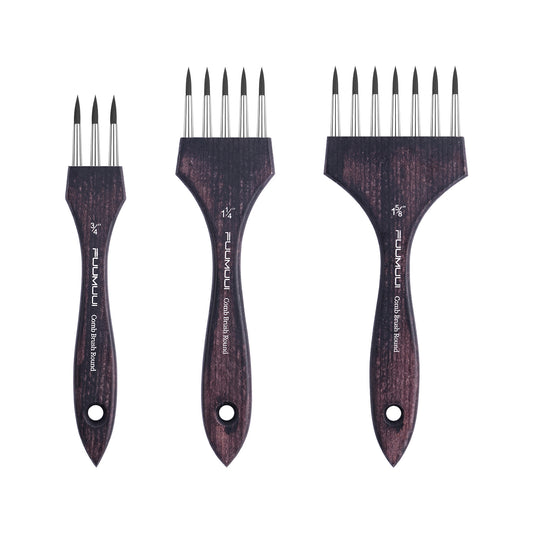 Fuumuui Multi-Head Nylon Round Comb Brush – Your Ideal Tool for Textures and Special Effects