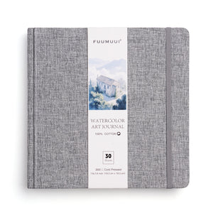 Fuumuui Watercolor Book – 7.6×7.6" Cold-Press 100% Cotton
