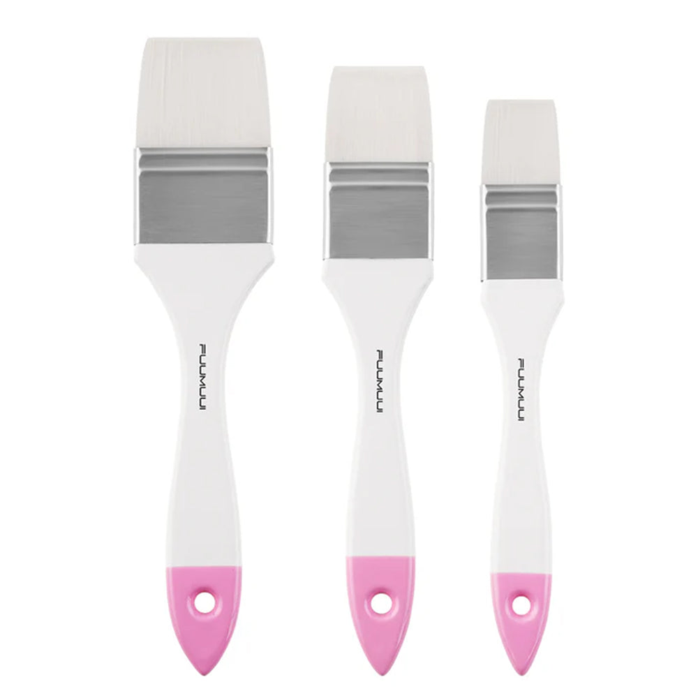 Fuumuui 3pcs Professional Nylon Hair Acrylic Brushes