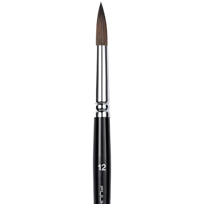 Fuumuui 6pcs Professional Squirrel  Watercolor Brushes