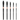 Fuumuui 5pcs professional watercolor brush set with black handles, copper ferrules, and pointed tips in sizes 20, 18, 14, 10, 6.