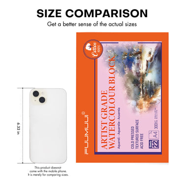 Bloc d'Aquarelle 100% Coton Fuumuui