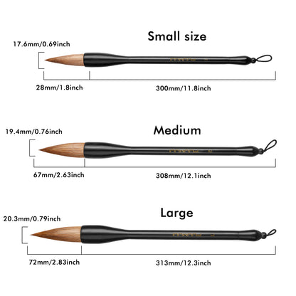 Fuumuui professional large-size calligraphy brush, suitable for watercolor and ink painting.
