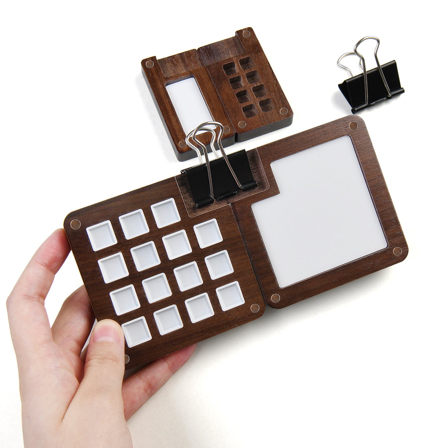 Fuumuui Mini Walnut Watercolor Paint Box