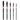Fuumuui 5pcs professional flat watercolor brush set with black handles, copper ferrules, in sizes 20, 18, 14, 10, and 6.