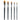 FUUMUUI 5-Piece Dual-Layer Synthetic Filbert Grainer Brush Set for Watercolor & Acrylic