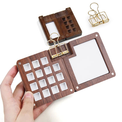 Fuumuui Mini Walnut Watercolor Paint Box