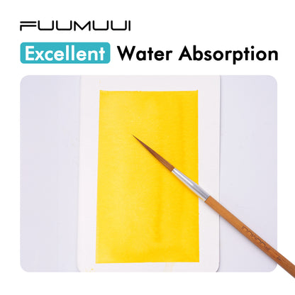 FUUMUUI 100% Cotton Cold-Pressed Watercolor Postcards | 300gsm, 4x6 inch, Set of 40