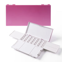 Fuumuui Airtight Paint Palette Tray: 28 Well Empty Watercolor Gouache Acrylic Palette with Lid Mixing Trays